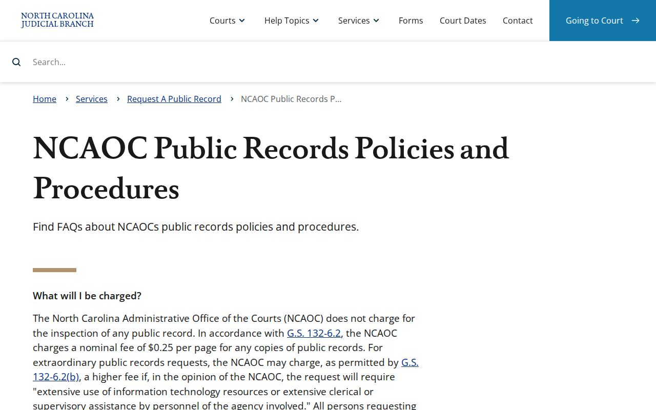Transylvania County criminal court case public records procedures