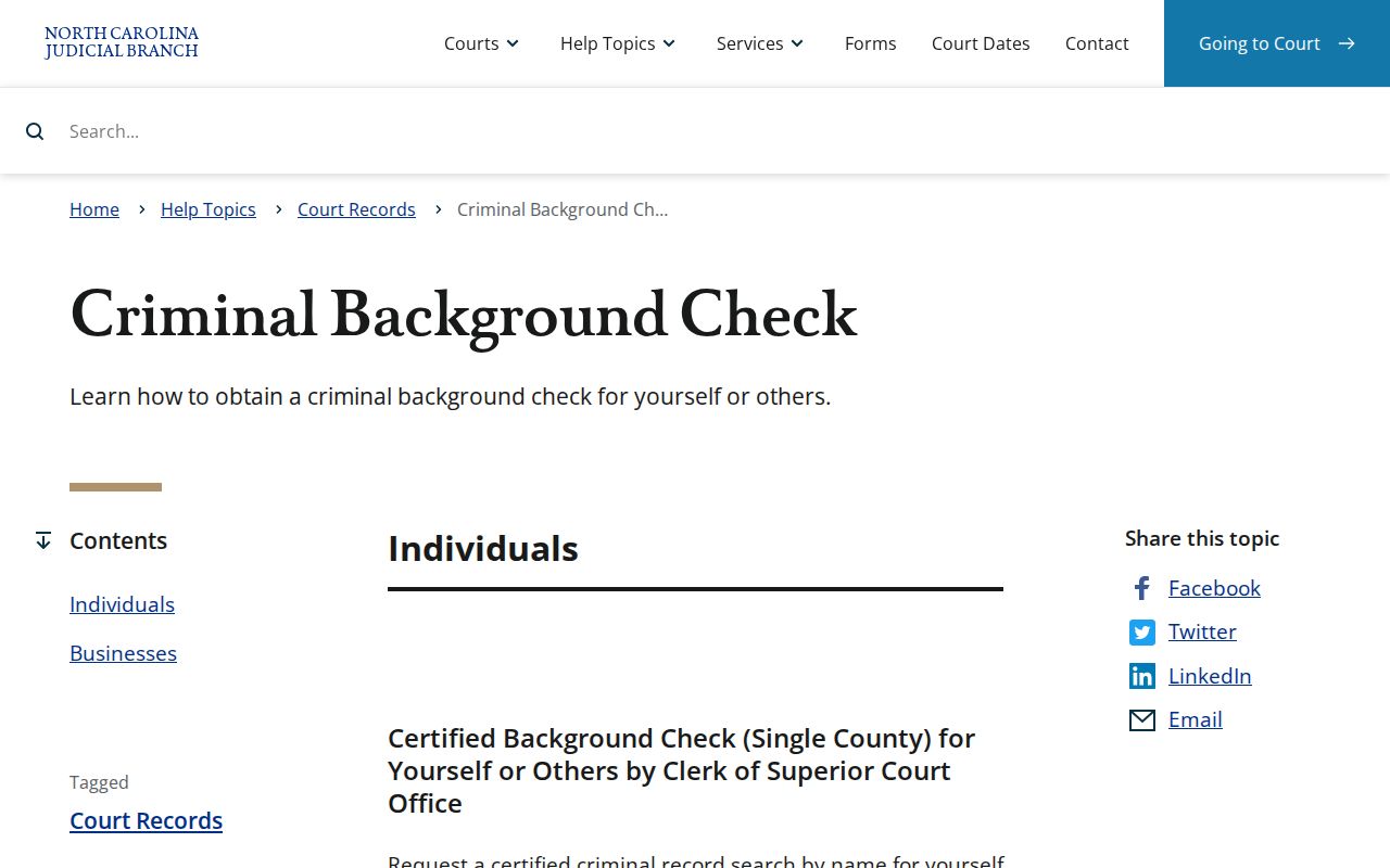 Transylvania County criminal court case certified search guide
